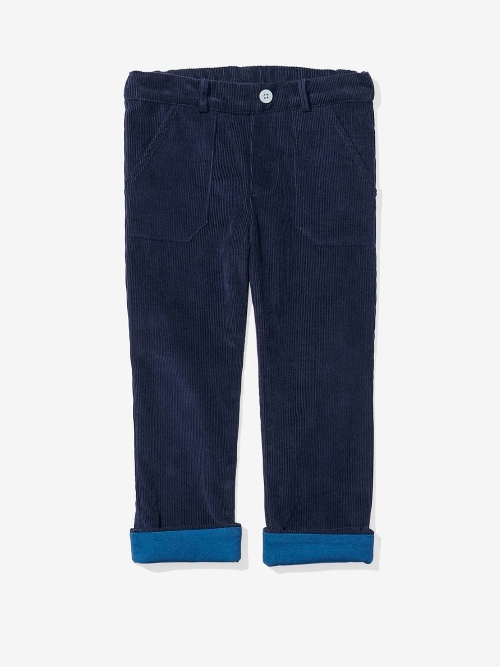 Oso & Me Kids Navy Corduroy Pants with Rolled Hem Sz 8